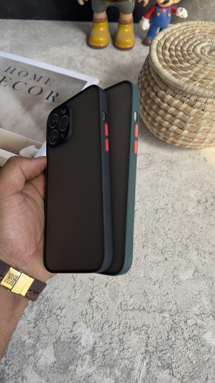 قاب موبایل آیفون پشت مات دور رنگی