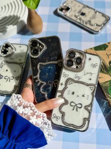 قاب Hello Kitty نگینی (کدC2122) - تصویر 6