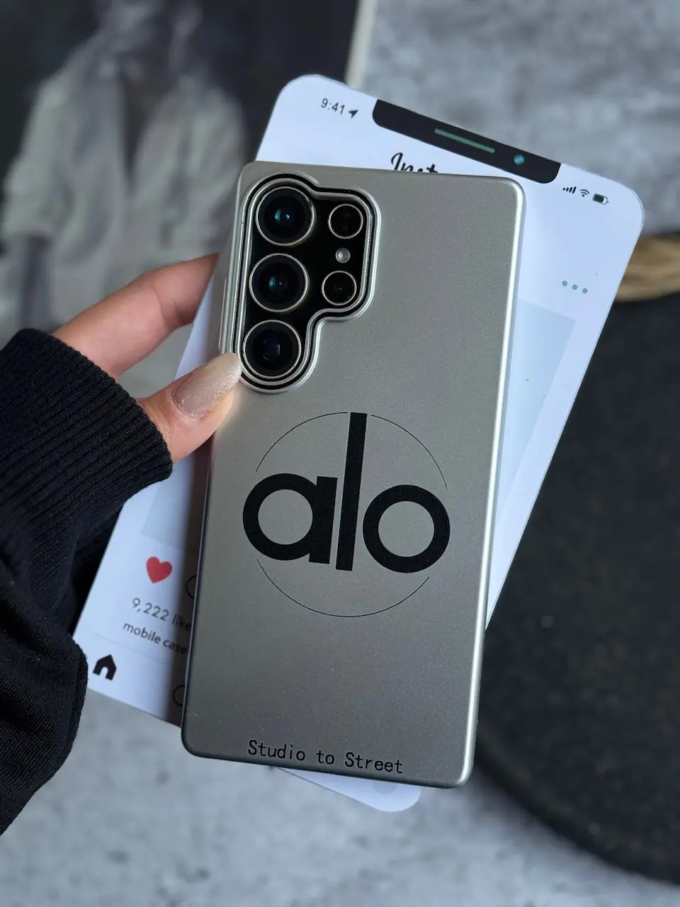 530e29 قاب Silver alo آیفون و سامسونگ (کدC2183) - تصویر 1