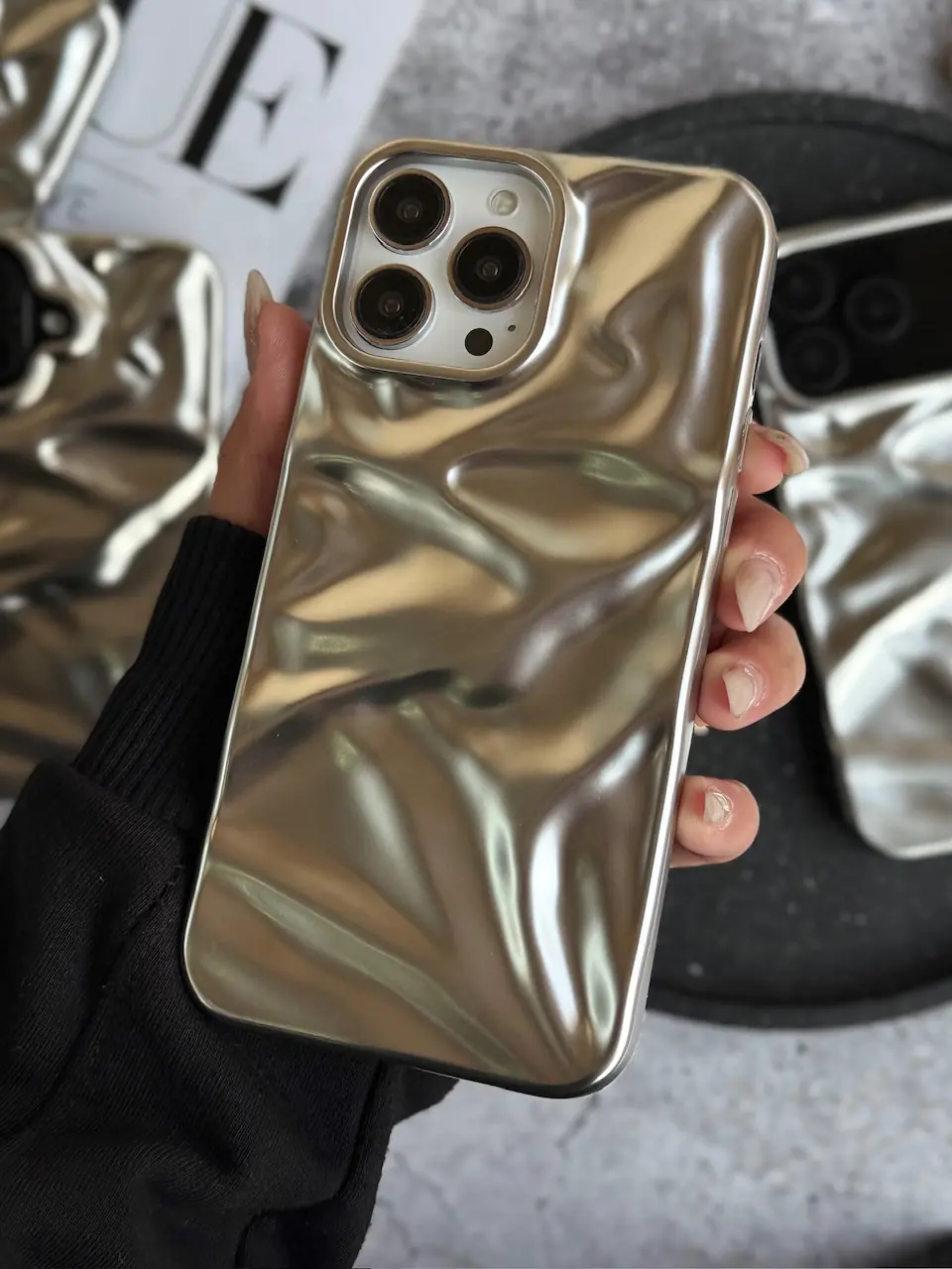 6966a4 قاب Matte Mirror Wave (کدC2182) - تصویر 1